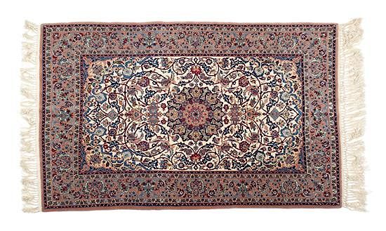 Appraisal: A Hereke Silk Rug feet x inches A Hereke Silk