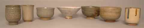 Appraisal: GROUP OF JAPANESE TEA WARES including a small ash-glazed cup