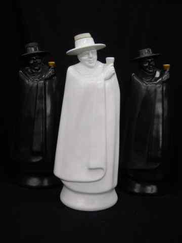 Appraisal: Wedgwood Pottery Figural Decanters man in cloak ''