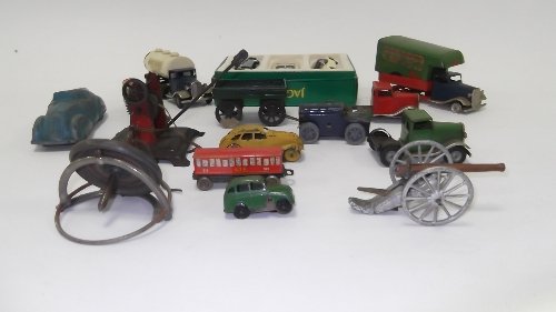 Appraisal: A quantity of clockwork and other lorries cars etc