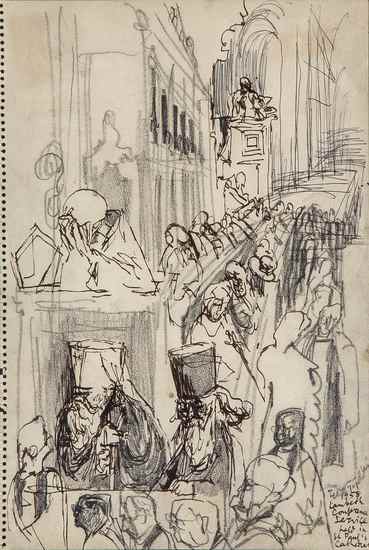 Appraisal: Feliks Topolski - Lambeth Conference Service held in St Paul's