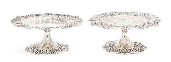 Appraisal: A Pair of American Silver Tazze Graff Washbourne Dunn each