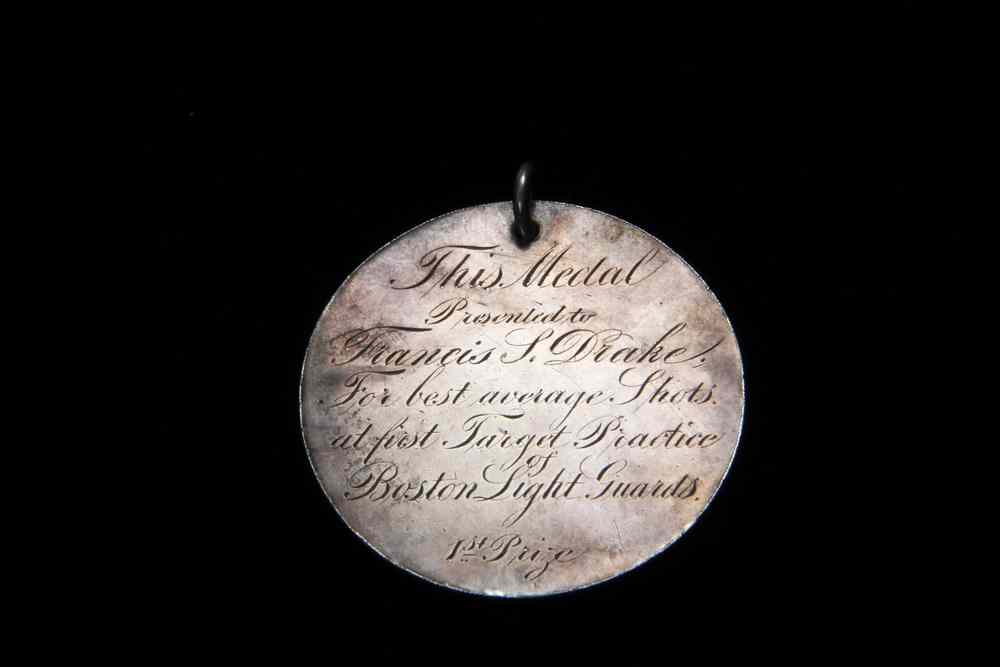 Appraisal: RARE SHOOTING MEDAL - Sterling Silver Medal Engraved 'Boston Lt