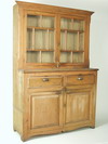 Appraisal: CUPBOARD - th C country pine stepback cupboard top section