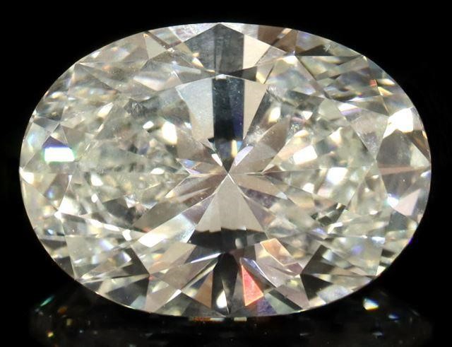 Appraisal: Estate carat oval brilliant cut diamond GIA report measurements x