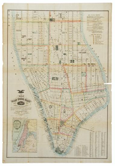 Appraisal: DRIPPS Matthew Map of New York City South of th