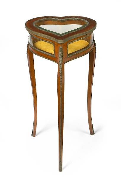 Appraisal: A Louis XV style gilt bronze mounted mahogany bijouterie table