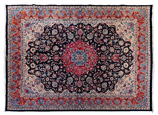 Appraisal: A Kashmir Wool Rug feet inches x feet inches A