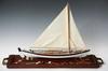 Appraisal: BOAT MODEL - Fine th c handmade model of a