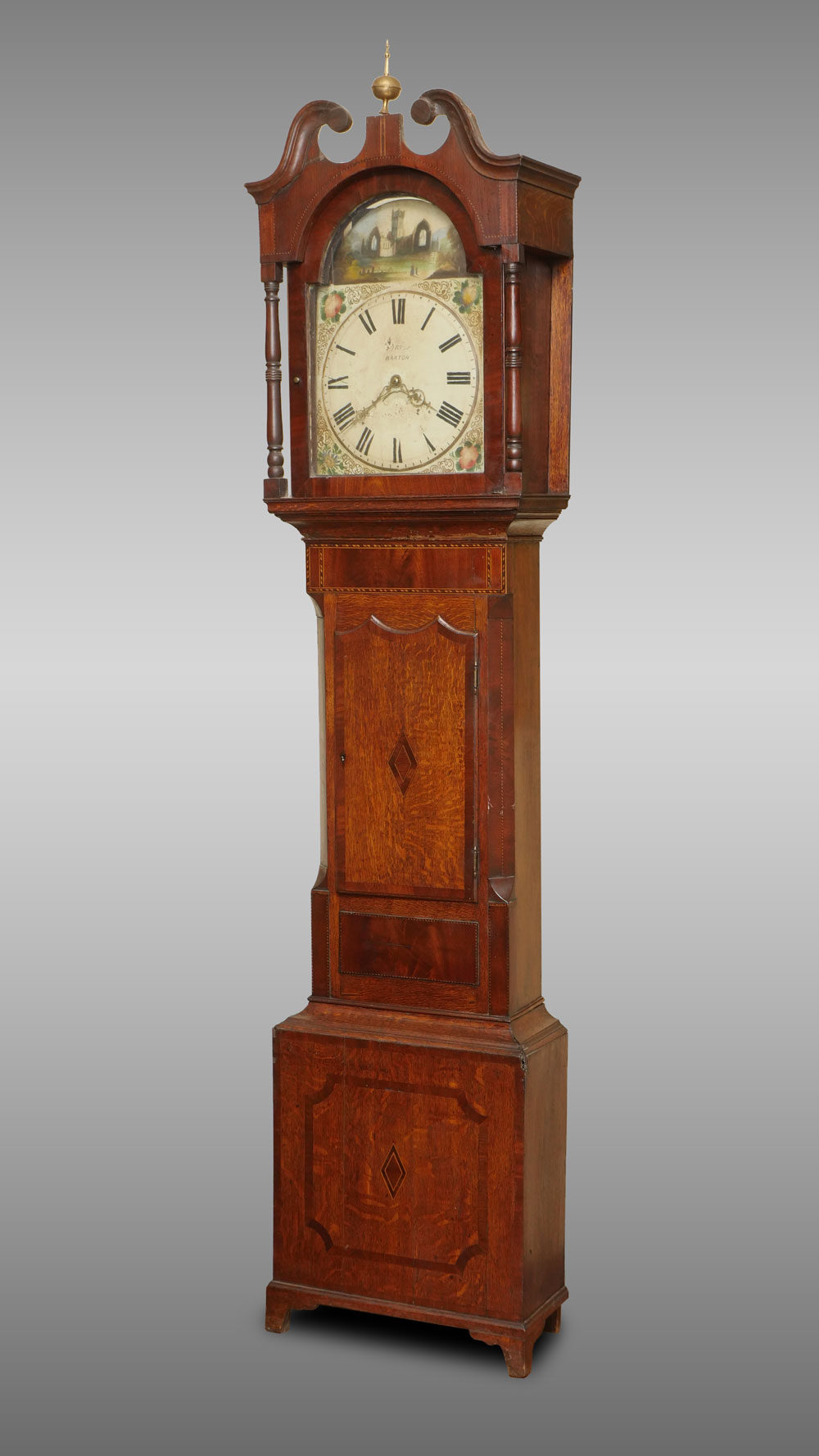 Appraisal: TH CENTURY BARTON LONG CASE CLOCK th century long case