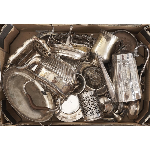 Appraisal: Miscellaneous plated ware to include wine coasters coffee pot tea