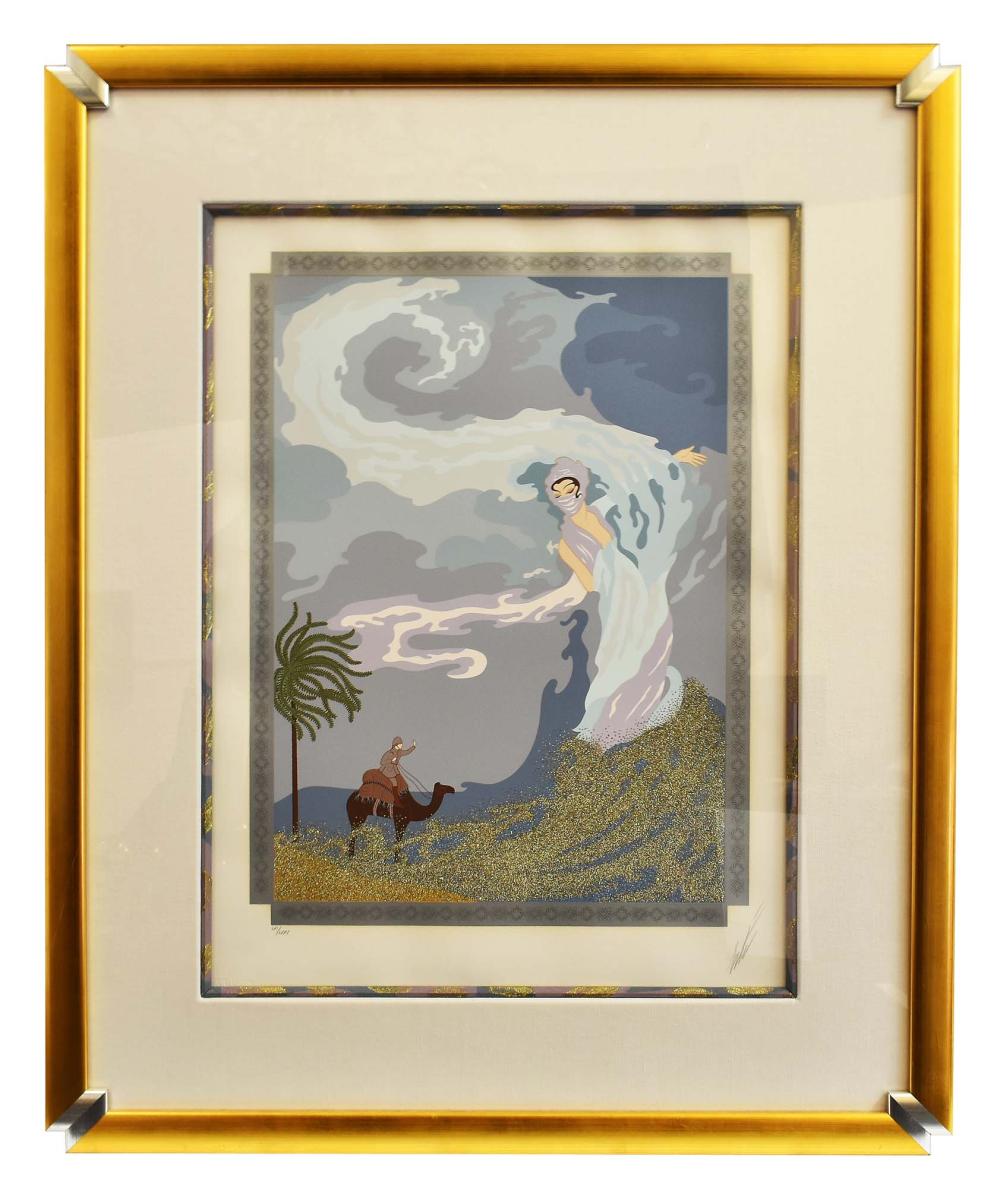 Appraisal: ERTE ROMAIN DE TIRTOFF RUSSIAN - Sandstorm Signed Erte l