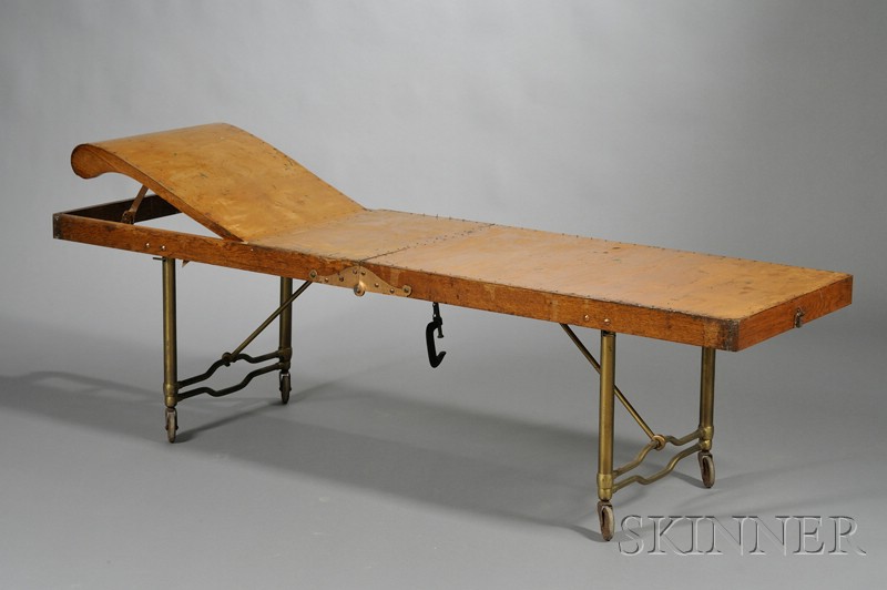 Appraisal: Maple and Ash Portable Embalming Table by The Gleason Board