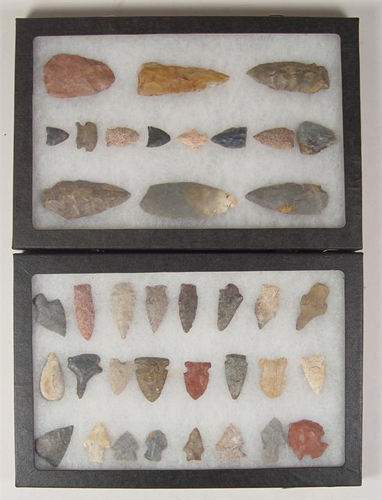 Appraisal: Tennessee Indian Points points collected in Tennessee Sizes range from