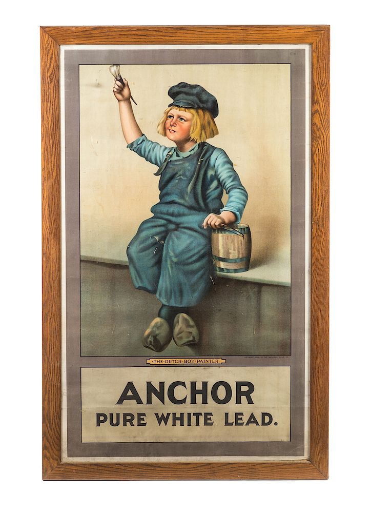 Appraisal: Dutch Boy Paint Advertising Poster Good original condition Please Email