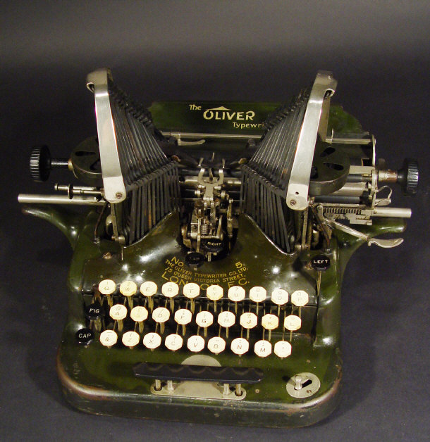 Appraisal: Oliver No typewriter with cover