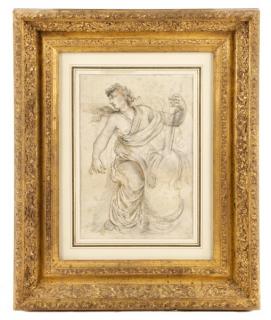 Appraisal: After Eustache Le Sueur Study of Musician After Eustache Le