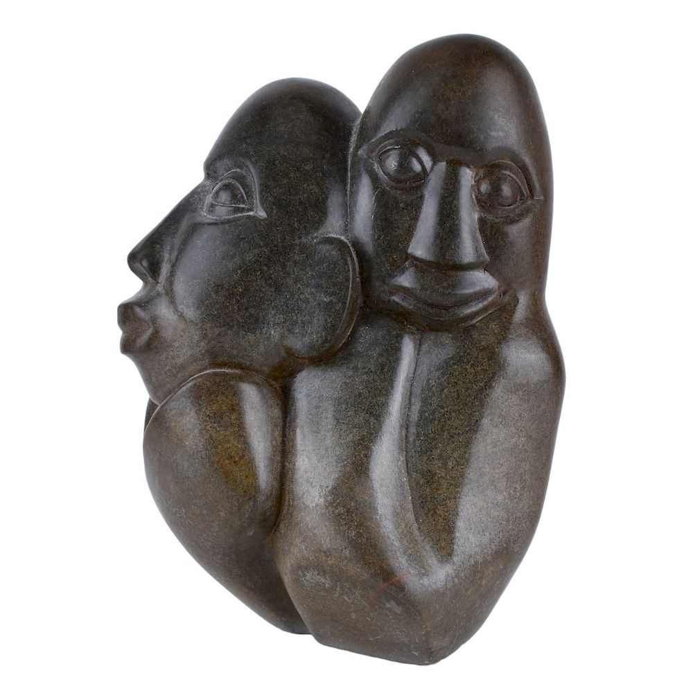 Appraisal: Fanizani Akuda Carved Stone Shona Sculpture Fanizani Akuda Zimbabwean Carved