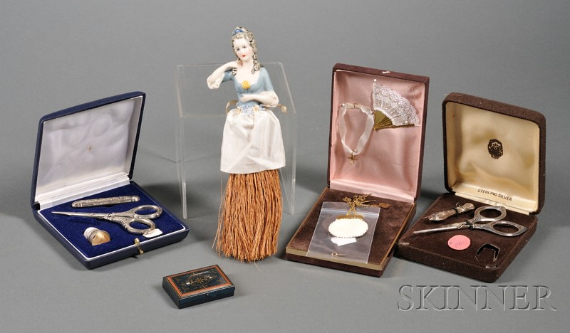 Appraisal: Group of Small Sewing and Novelty Items th century several