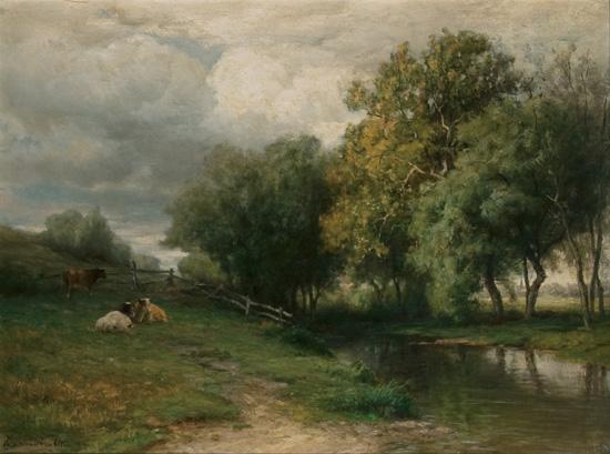 Appraisal: HENDRIK-DIRK KRUSEMAN VAN ELTEN American - Cloudy Afternoon New Jersey