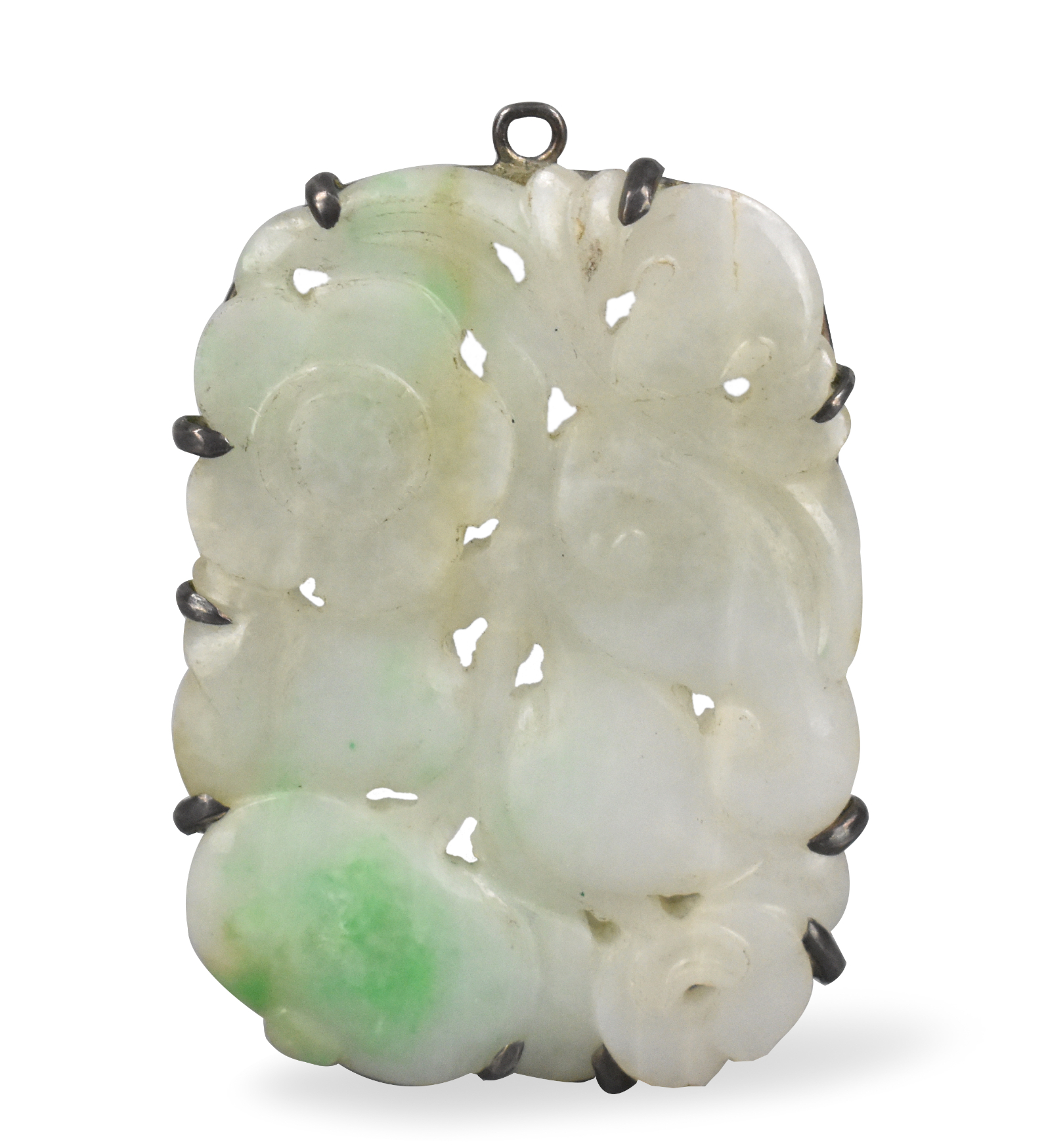 Appraisal: A Chinese jadeite carved jadeite pendant dating from the Qing