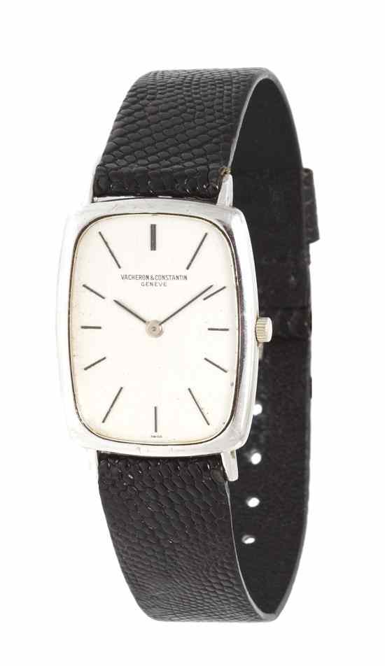 Appraisal: An Karat White Gold Ref Wristwatch Vacheron Constantin Circa x