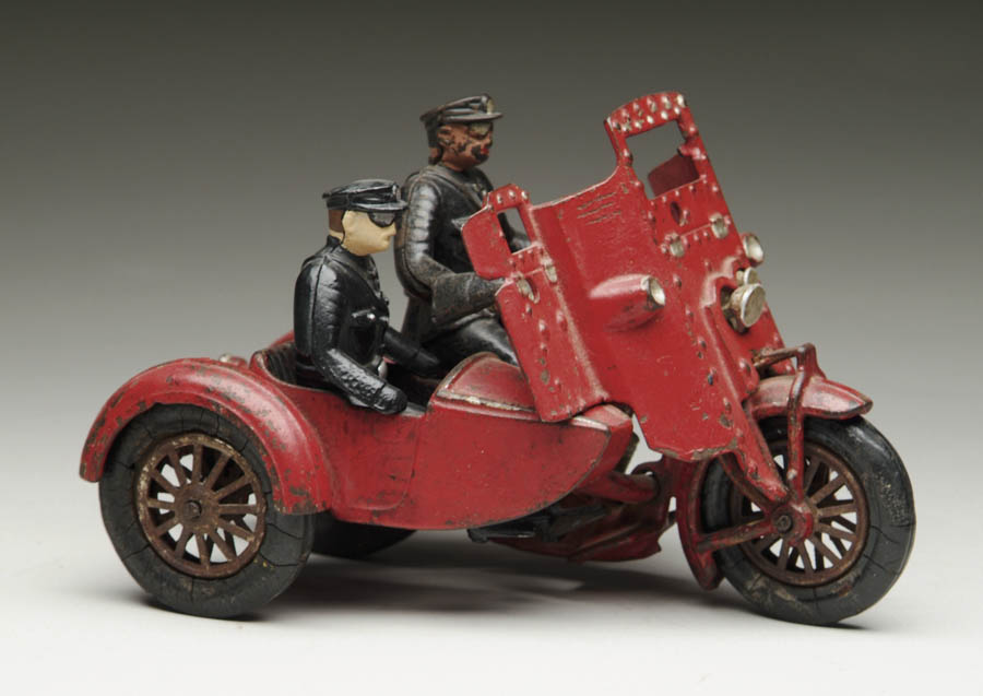 Appraisal: ARMORED HUBLEY INDIAN CYCLE WITH SIDECAR Indian cycle with sidecar