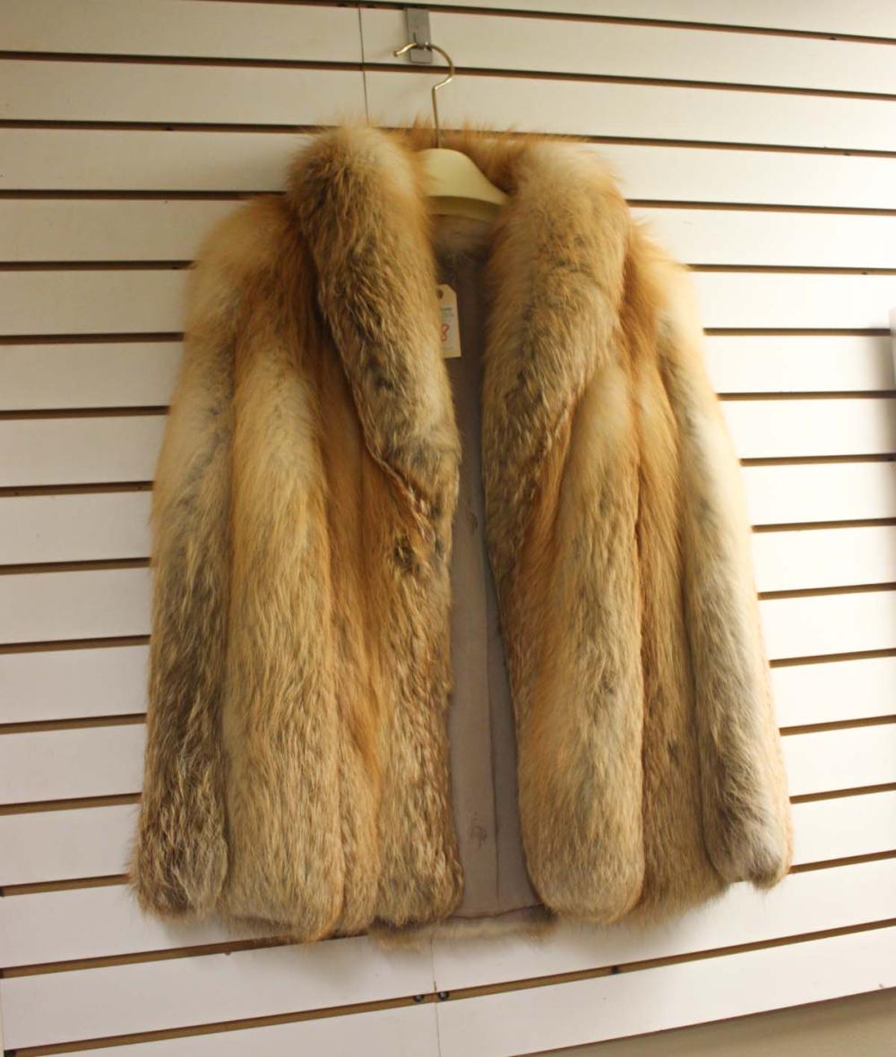 Appraisal: LADY'S RED FOX FUR JACKET no label size small