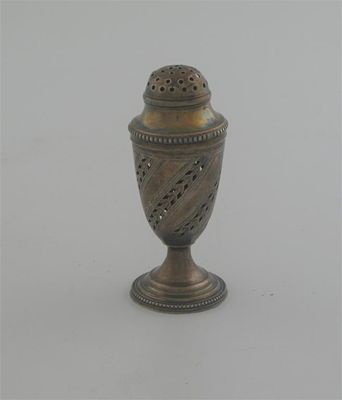 Appraisal: By Peter and Jonathan Bateman a small vase-shaped pepper with