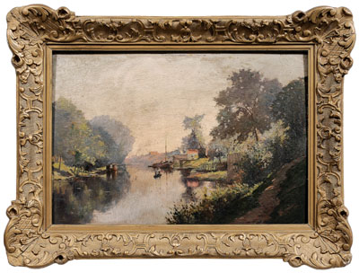 Appraisal: Leon-Louis Canivet French late th early th century View of