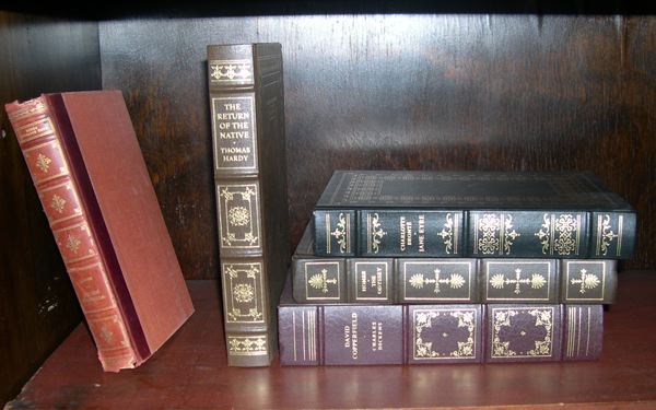 Appraisal: Collection of Twenty-Two Miscellaneous Leather-Bound Volumes of classic novels and