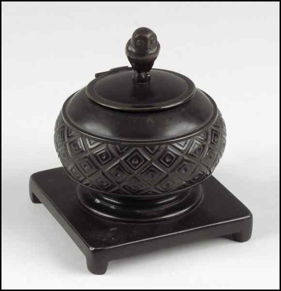 Appraisal: BRONZE INKWELL th century H '' Condition No Specific Condition