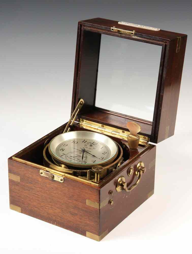 Appraisal: BOXED SHIPS CHRONOMETER - Ship's Chronometer by Hamilton Watch Co