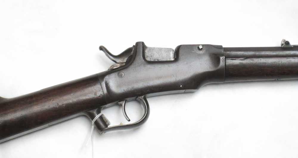 Appraisal: ANTIQUE FOREHAND AND WADSWORTH FALLING BLOCK SINGLE SHOT RIFLE rimfire