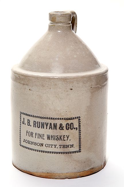 Appraisal: J B Runyan Co Gallon Whiskey Jug-For Fine Whiskey Johnson