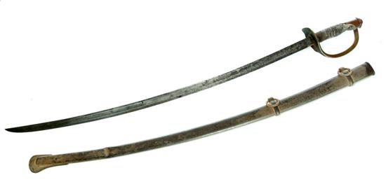 Appraisal: SWORD American mid th century Cavalry sword with blade stamped