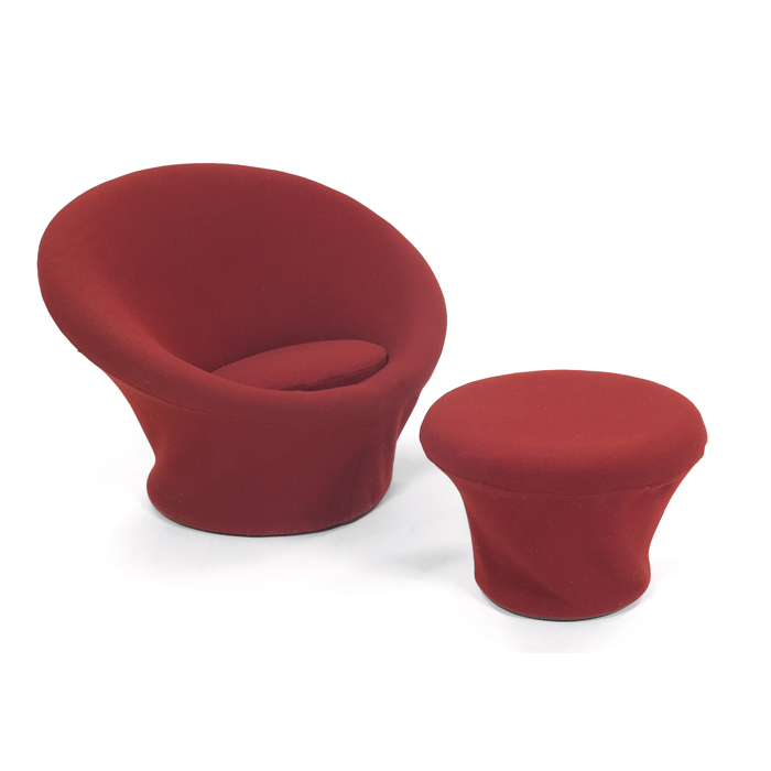 Appraisal: Pierre Paulin Mushroom Mushroom lounge chair and ottoman by Artifort