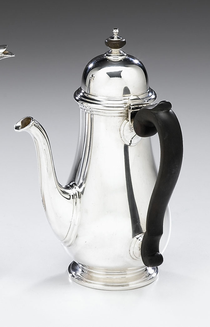 Appraisal: Tiffany Co sterling silver small coffeepot circa The domed lid