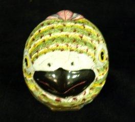 Appraisal: A late th Century English enamel snuff box modelled and