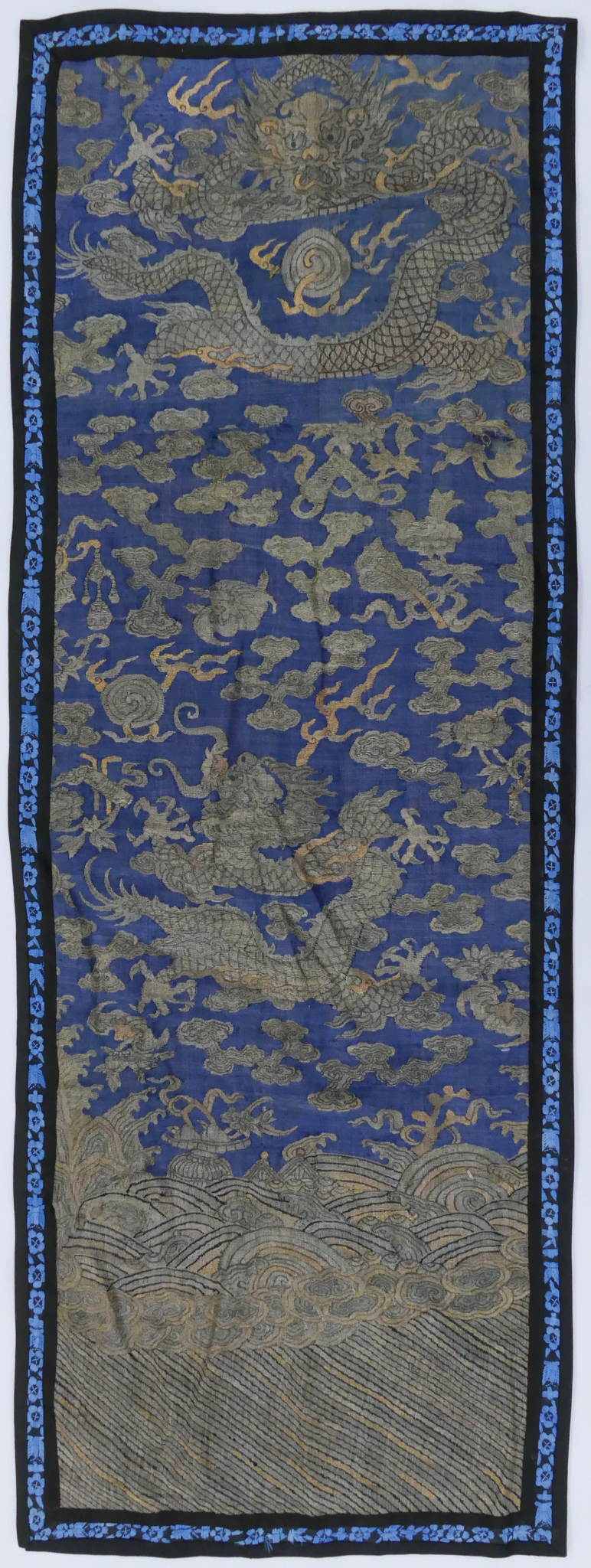 Appraisal: Chinese th Cent Imperial Dragon Kesi Silk Panel ''x ''