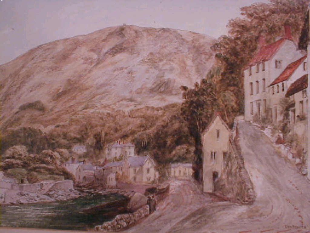 Appraisal: A Victorian watercolour scene of Lynmouth titled and dated X