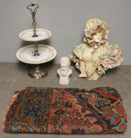 Appraisal: Porcelain and Assorted Lot Includes a two tier porcelain and