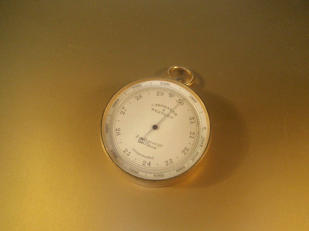 Appraisal: A pocket barometer by Carpenter and Westley