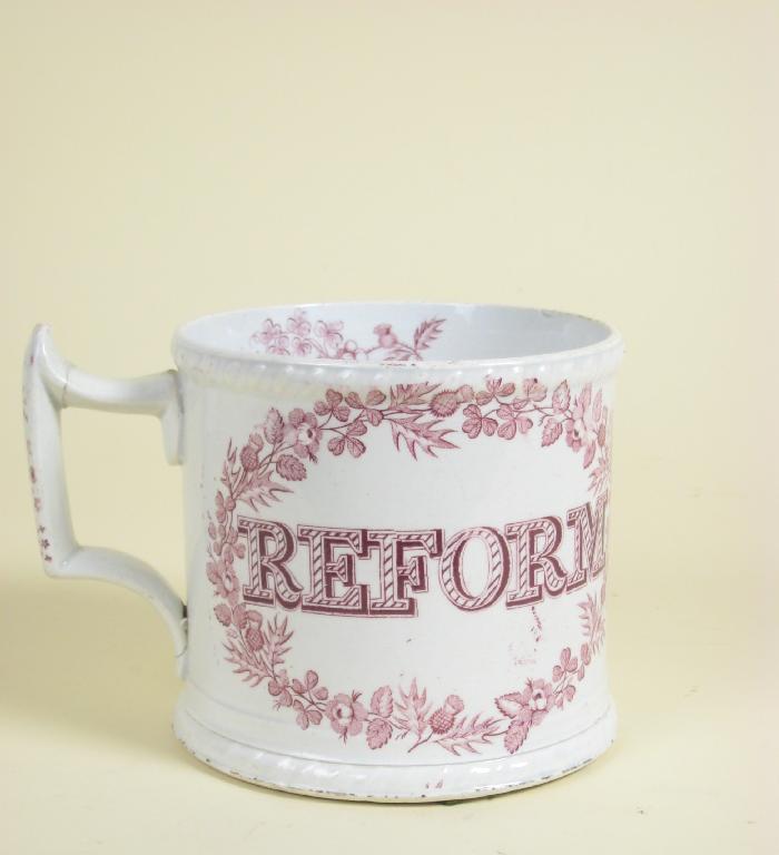 Appraisal: A th Century C R pottery Reform Commemorative Mug puce