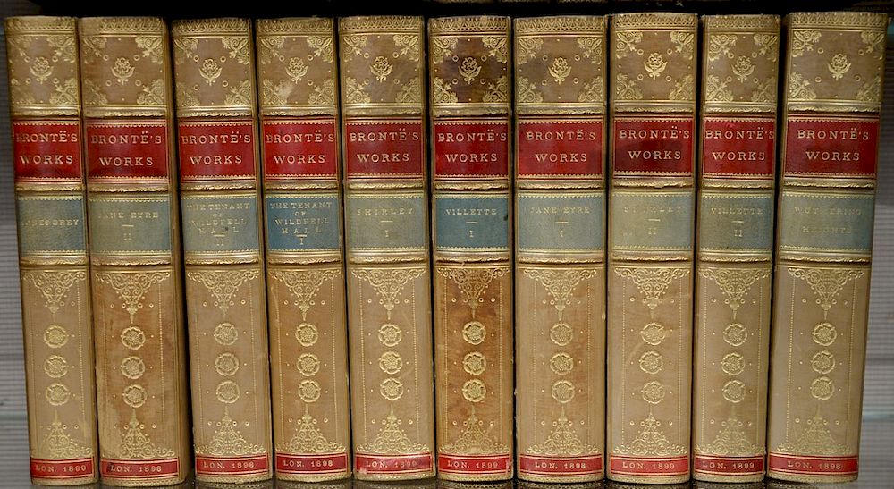 Appraisal: Set of ten volumes Novels of the Sisters Bronte Works