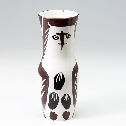 Appraisal: Picasso for Madoura vessel with figural decoration Originally purchased in