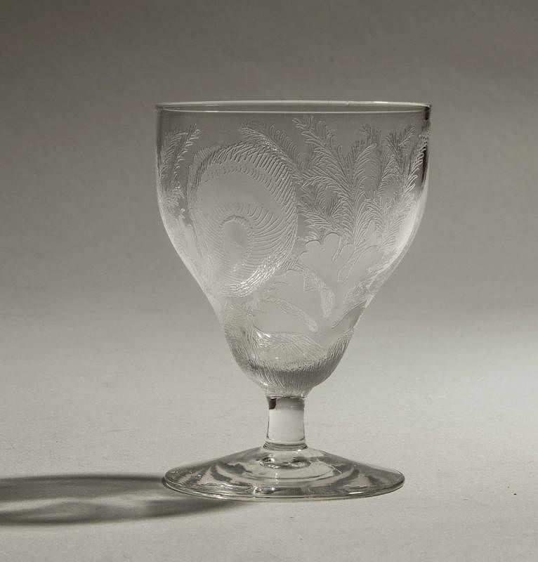 Appraisal: Locke Art Glass Oyster Cocktail in Oyster Pattern Locke art