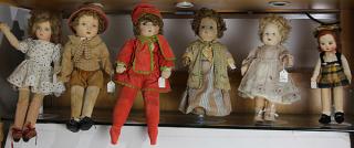 Appraisal: Vintage English Chad Valley dolls lot of Vintage English Chad