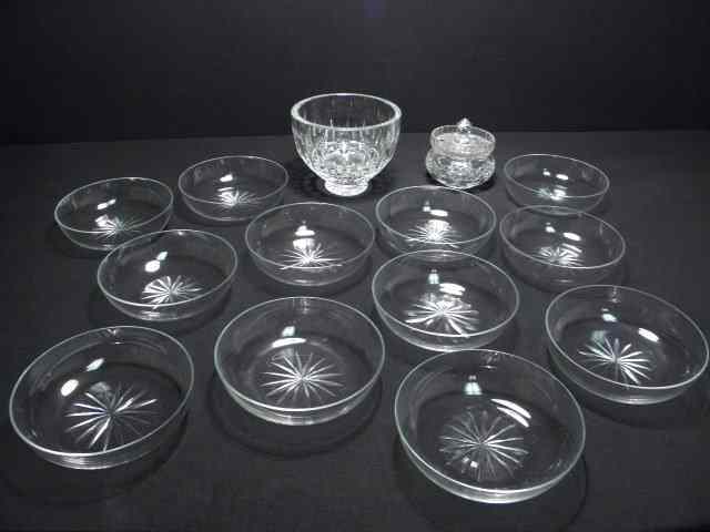 Appraisal: Assorted cut crystal items Includes '' crystal finger bowls a