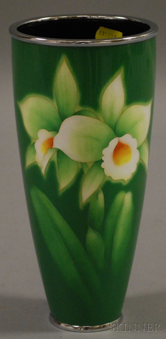 Appraisal: Modern Japanese Cloisonne Vase ht in